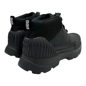 UGG NEUMEL X BLACK LEATHER ANKLE WATERPROOF BOOTS WOMEN'S SIZE 7.5 - Picture 1 of 8