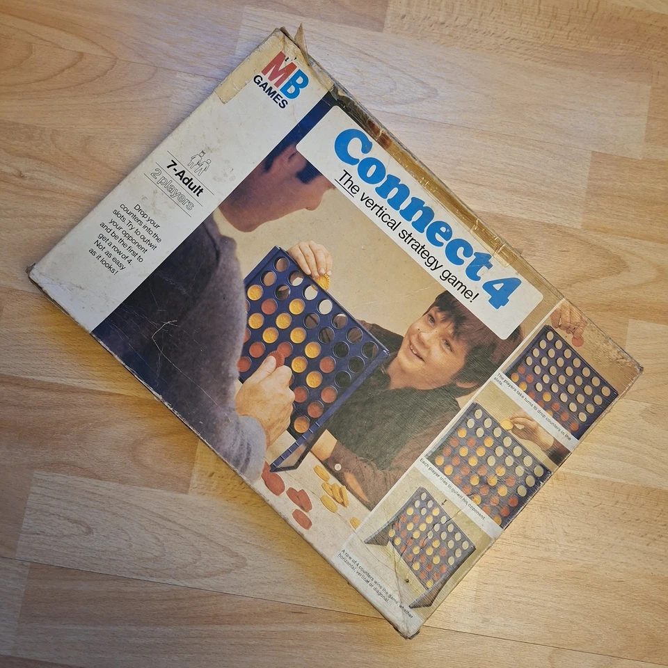 Vintage 1975, Connect 4, Mattel Game, Original Box, Good Condition - Image 1 of 4