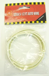12 GA. PRIMARY WIRE-5 1/2 FT. - BEIGE - Picture 1 of 3