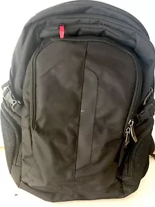 Wenger Black Three Pocket Backpack with Computer Pocket NWOT - Picture 1 of 8