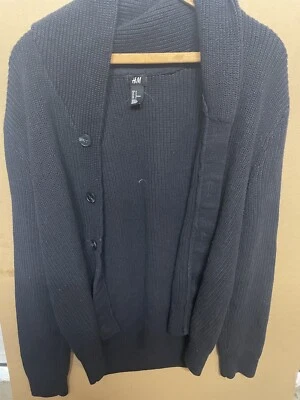 Cárdigan suéter H&M azul mediano con botones Foto 1 de 3