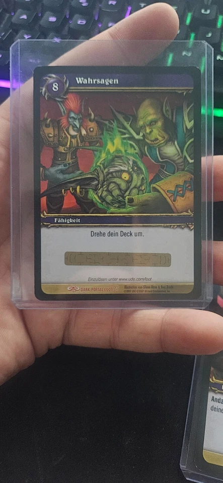 WOW Warcraft Blizzard TCG Wahrsagen Loot Code Unbenutzt Dark Portal 3/3 - Bild 1 von 1