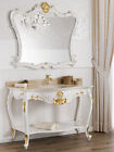 Bathroom Vanity Set with Mirror Eleonor Decape Baroque Style Cabinet 130 Cm I...