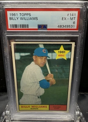 Topps Billy Williams 1961 #141 PSA 6 Foto 1 de 2