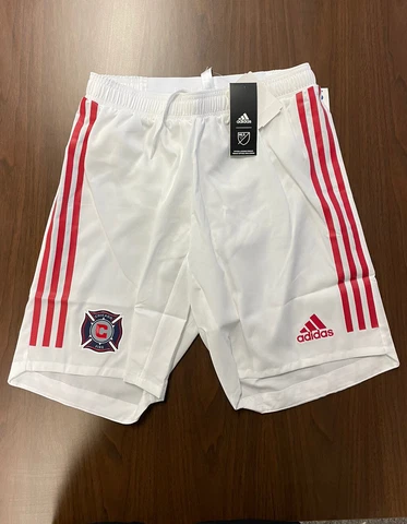 Adidas Authentic Chicago Fire (Men’s Size S) Athletic Shorts MLS Soccer Bottom Cover