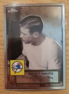 2007 TOPPS CHROME MICKEY MANTLE STORY #2 NEW YORK YANKEES - Picture 1 of 2