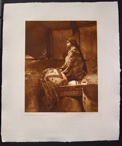 Edward S. Curtis "A Chief's Daughter" From Original 1912 Photogravure Negative - Picture 1 of 10