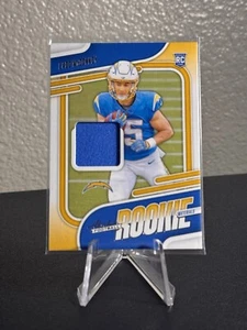 2024 Absolute Rookie Materials Patch Card RC Ladd McConkey #ARM-LMY LAC 🔥 - Picture 1 of 3
