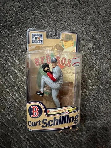 MLB Cooperstown Series 8 CURT SCHILLING Red Sox McFarlane Action Figure *NIB* Cover