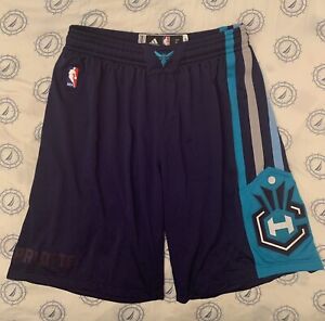 L+2 Charlotte Hornets Rev30 Adidas NBA Team Issued Authentic Game Shorts kemba