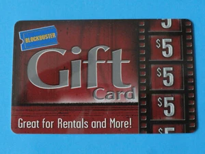 TARJETA REGALO VIDEO BLOCKBUSTER NAVIDAD ROJA $5 (SIN VALOR EN TARJETA) - Imagen 1 de 3