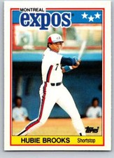 1988 TOPPS UK MINIS #8 HUBIE BROOKS NM-MT EXPOS