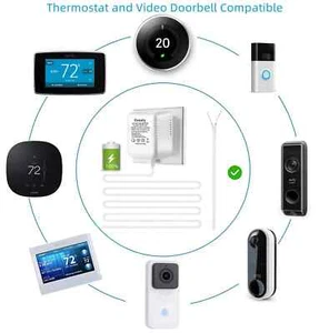 24V Doorbell Power Adapter - Compatible with Ring, Nest, Ecobee & More - 26.2... - Picture 1 of 4