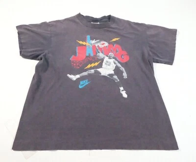 Camiseta De Colección Nike Niños Michael Jordan Envejecida Negra Gráfica L Finales de los 80 EE. UU. Foto 1 de 4