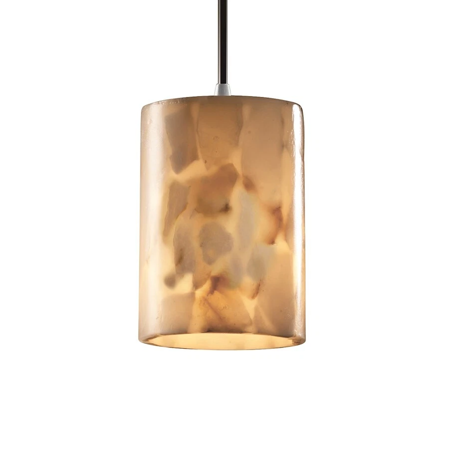 Justice Design Alabaster Rocks! Mini 1-LT Pendant, Flat, Nkl - ALR-8815-10-NCKL - Image 1 of 1