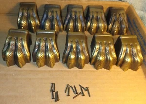 10 cubiertas de tapas de tocador vintage con patas de metal para muebles - Imagen 1 de 14