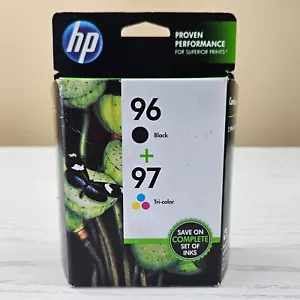 HP 96 and 97, Black and Tri-Color Combo-pack 2 Ink Cartridges - Exp 11/2014 - Picture 1 of 8