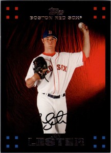 2007 Topps Boston Red Sox Baseball Card #383 Jon Lester