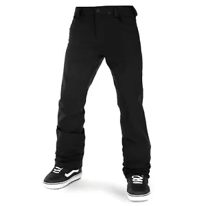 VOLCOM Mens 2023 Snowboard Snow - 5-POCKET TIGHT PANTS - BLACK - Picture 1 of 2