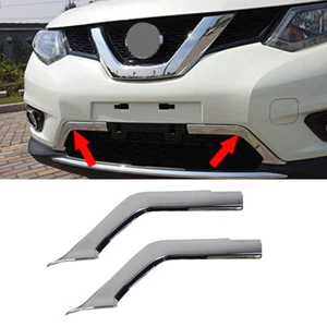 Chrome Front Lower Grille Cover Trim Fits Nissan Rogue X-Trail 2014 2015 2016 - Picture 1 of 7