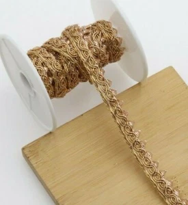 3 Meter Edge Craft trim embellishment sew on Gota Zari Sparkling Lace - Picture 1 of 24