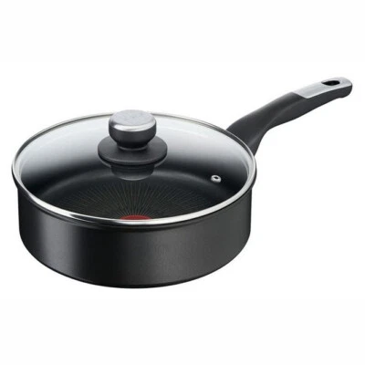 Tefal Unlimited Bratpfanne mit Deckel Ø 24 cm Schwarz Alle Herdarten Allzweck - Bild 1 von 4