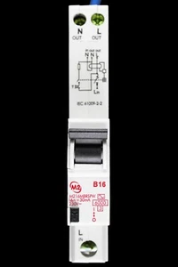 M2 16 AMP CURVE B 6kA 30mA RCBO TYPE AC M216MBRSPW - Picture 1 of 6