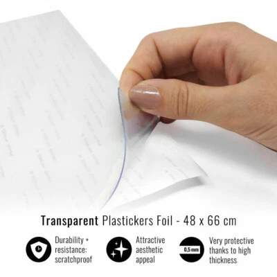 Klebefolie Und Schützende Kristall Transparent 48 X 66 CM - Bild 1 von 4