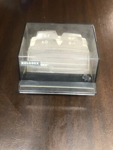 Rolodex S-300 C Zierliche Adresse Telefon Karteikarten Rauch Deckel mit A-Z Trennwänden Vintage - Bild 1 von 10