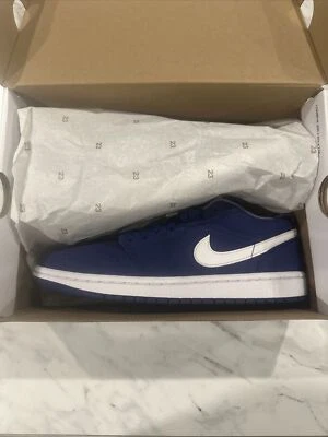 Nike Air Jordan 1 Low Deep Royal Blue White DA8008-401 Women's Size 7 New - Image 1 of 4