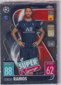 Topps Match Attax Chrome CL 21/22 No. 155 Sergio Ramos - Picture 1 of 1