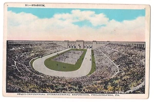Full STADIUM Birds Eye View Sesqui-Centennial Int Expo Philadelphia PA Postcard - Picture 1 of 2