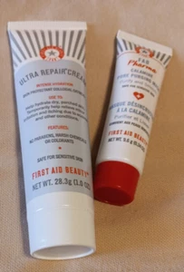 First Aid Beauty Pore Purging Mask .34 oz Ultra Repair Cream 1oz Travel Size Lot - Picture 1 of 3