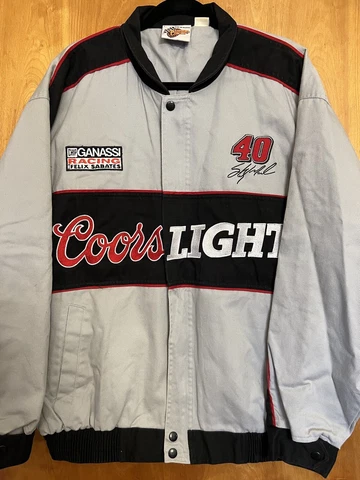 VTG Sterling Marlin #40 COORS LIGHT Racing NASCAR Race Jacket Size Large Cover