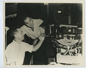 Rocky Marciano Behind The Scenes On The Film Face In The Crowd 1957 Film Photo - Picture 1 of 4