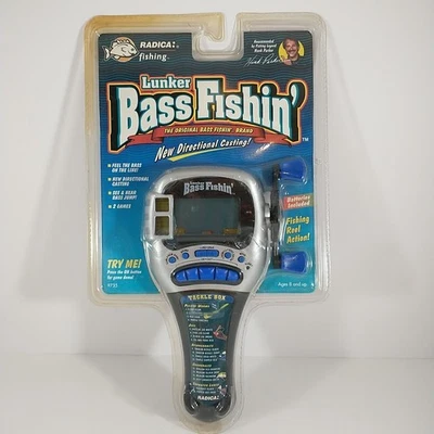 Radica Lunker Bass Fishin' Juego Electrónico Portátil 9735 Nuevo Hank Parker Leer  Foto 1 de 4