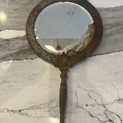 Black Starr Frost New York Early Cast Brass Mirror For Restoration - Image 1 of 4