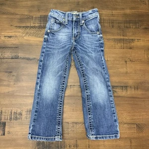 Wrangler 20X Boys Jeans Size 5 Bootcut Adjustable Inseam 18 - Picture 1 of 7