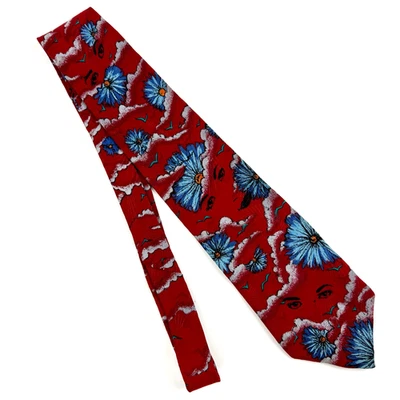 Gravata de seda The Beatles 1991 Apple Corps Dear Prudence etiqueta branca The Beatles - Imagem 1 de 4