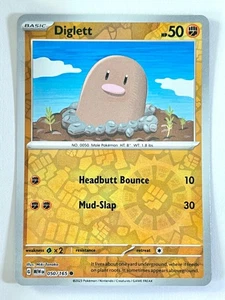Diglett 050/165 Reverse Holo Common - Scarlet & Violet 151 Pokemon Near Mint NM - Picture 1 of 6