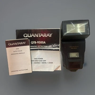 Quantaray QTB-9500A High Power Dedicated Flash Unit Twin Flash Bounce Zoom - Image 1 of 4