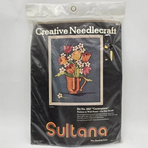 Sultana Creative Needlecraft Crewel Kit No 1227 Centerpiece Flowers Sealed - Picture 1 of 9