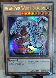 YUGIOH BLUE-EYES WHITE DRAGON SDBE-EN001 ULTRA - Picture 1 of 2