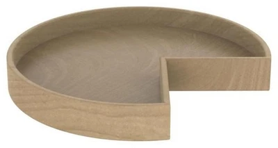 Rev-A-Shelf LD-4NW-401-18-1 Lazy Daisy 18" Natural Wood Kidney - Chrome - Image 1 of 4