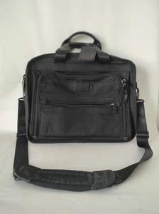 TUMI Alpha Laptop-Aktentasche Tasche schwarz Nylon erweiterbar 3 Fächer 26132DH - Bild 1 von 17