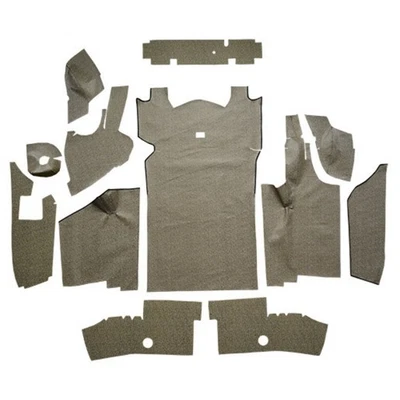 Trunk Mat for 1965 Ford Thunderbird Hardtop Die Cut Fleece with Boards 12Pc - Image 1 of 4