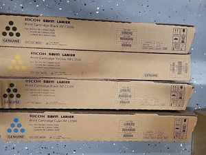 Ricoh IM C3500/C3000 CYK Toner 842251, 842252, 842254 Genuine/OEM - Zdjęcie 1 z 2