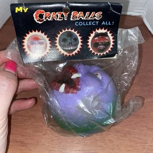 Vintage 1980’s My Crazy Balls Vampire Teeth Knockoff Madballs Bootleg Taiwan - Bild 1 von 7