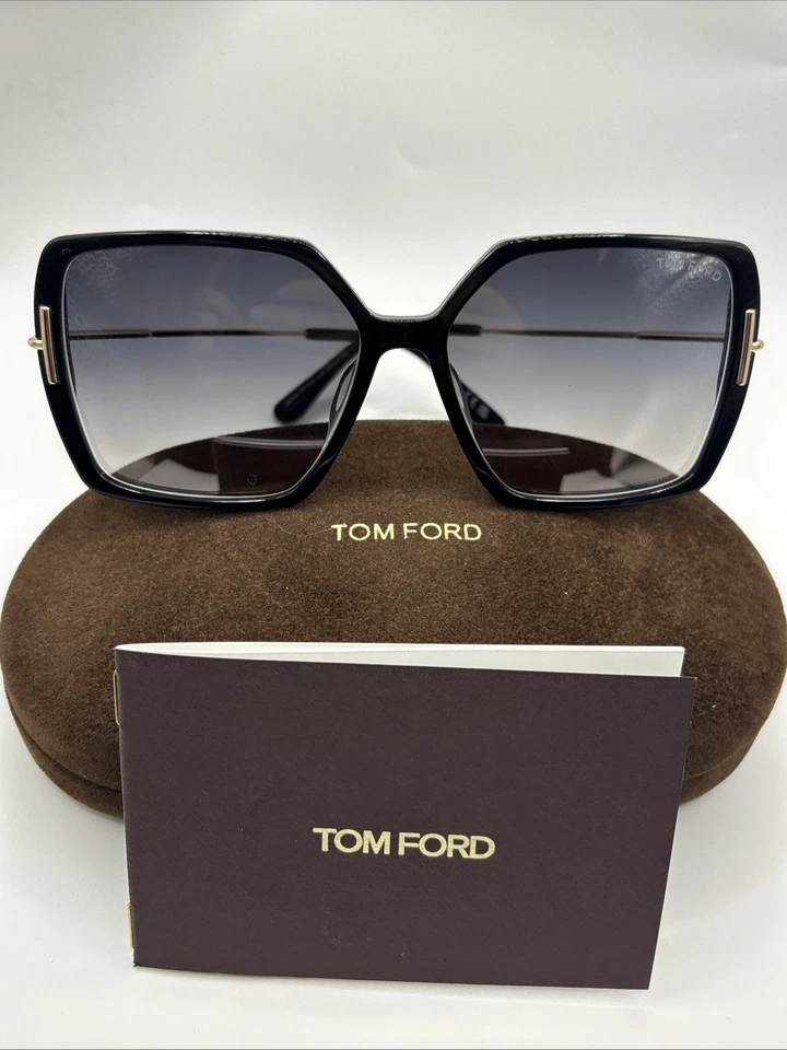 Tom Ford Joanna Butterfly Sunglasses TF1039 01B Black 59mm FT1039 - Image 1 of 4