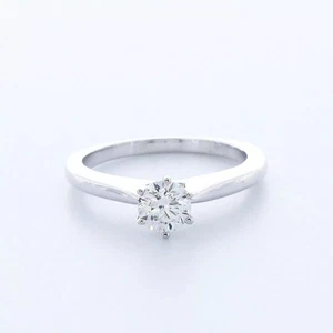 14K Gold Solitaire Engagement Ring Classic 0.90 CT Round Lab-Grown Diamond D VS2 - Picture 1 of 8